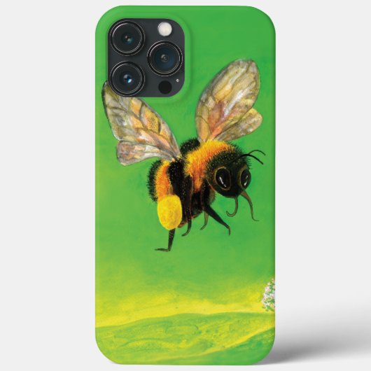 マルハナバチの飛行イラスト Case-Mate iPhoneケース (裏面)