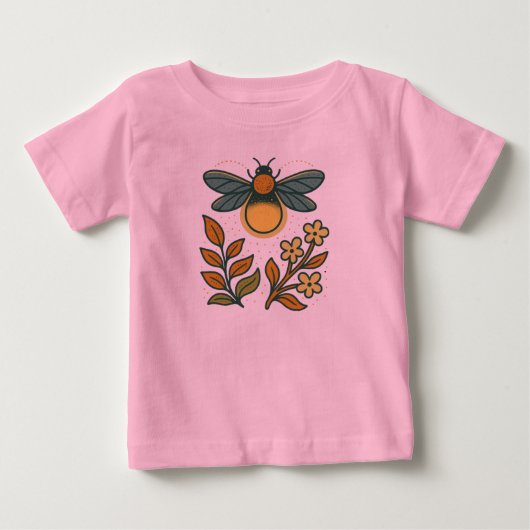 マルハナバチ ラブ ベビーTシャツ (正面)