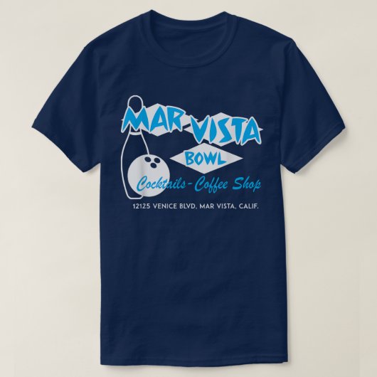 マルビスタボウルカクテルコーヒーショップ Tシャツ (デザイン正面)