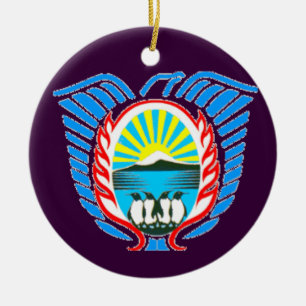 マルビナスアルゼンチンのクリスマス装飾品 セラミックオーナメント