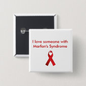 マルファンの愛を持つ 缶バッジ (正面&裏面)