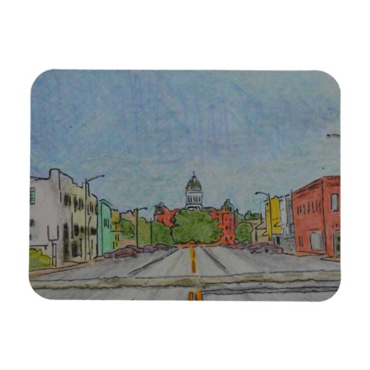 マルファ、テキサス州磁石 マグネット (横)