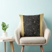 マルブリズドブラック&金ゴールドラグジュアリー装飾用クッション クッション (椅子)