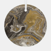 マルブリードのアクリル、自然インスパイアテクス。 ガラスオーナメント (裏面)