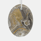 マルブリードのアクリル、自然インスパイアテクス。 ガラスオーナメント (正面右)