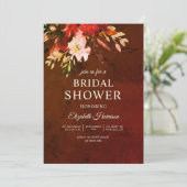 マルブリードオータムブラウン秋フローラブライダルシャワー 招待状 (スタンド正面)