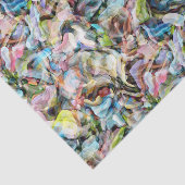 マルブリードブルーピンクライムグリーンブラックアートパターン 薄葉紙 (詳細)