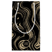 マルブリード金ゴールドモノグラム抱き枕 スモールペーパーバッグ (正面)