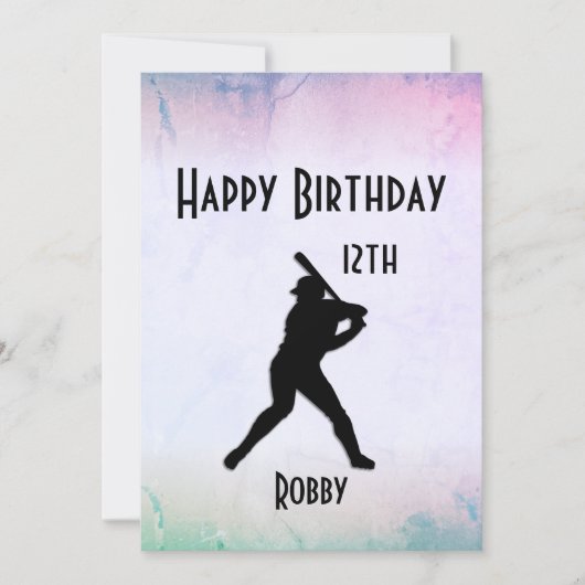 マルブルチケット野球誕生日パーティーの招待状 招待状 (正面)