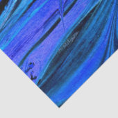 マルブルフラクタル抽象芸術ブルーの分離 薄葉紙 (詳細)