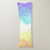 マルブル渦巻形のボホ抽象芸術ゲンダーフォンプライド国旗 ボディピロー (正面縦)