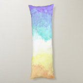 マルブル渦巻形のボホ抽象芸術ゲンダーフォンプライド国旗 ボディピロー (裏面 (縦))