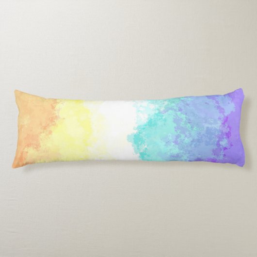 マルブル渦巻形のボホ抽象芸術ゲンダーフォンプライド国旗 ボディピロー (正面)