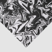 マルブレッド白黒抽象芸術アートパターン 薄葉紙 (詳細)