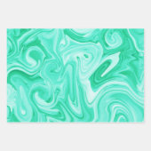 マルブレー絵を描ズ海ブルースサーファーウォーターおもしろい ラッピングペーパーシート (正面)