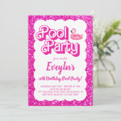 マルブー ピンクドール プールパーティー招待状 招待状 (スタンド正面)
