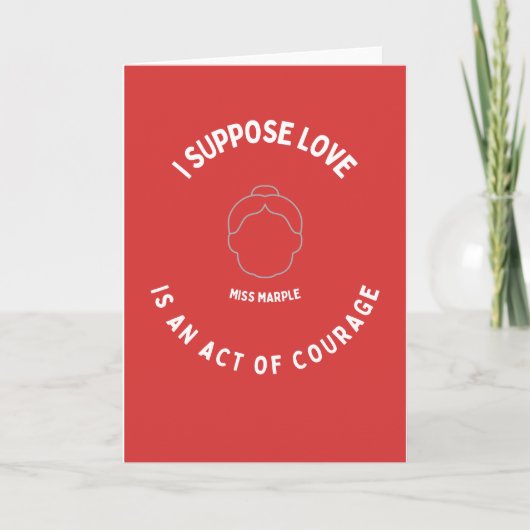 マルプル恋しく思ラブ引用文カード記念日バレンタイン カード (正面)