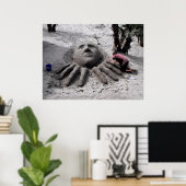 マルベラの春で砂の彫刻を作る ポスター (ホームオフィス)