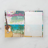 マルベラスペインのヴィンテージホリデーポスター シーズンカード (内部)