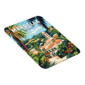 マルベラスペインイラストレーショントラベルアートヴィンテージ マグネット (右側)