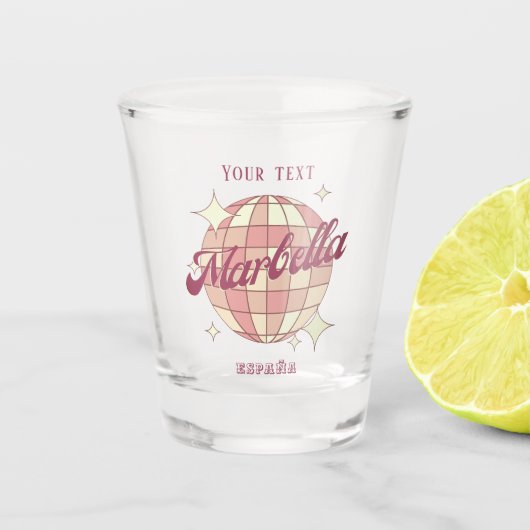 マルベラスペインエスパーニャバー飲み物用品 ショットグラス (正面)