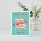 マルベラスペインエスパーニャレトロヴィンテージポストカード ポストカード (スタンド正面)