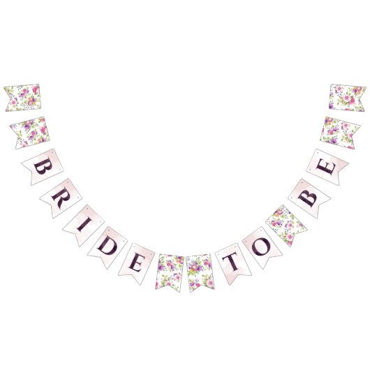 マルベリーとアイボリーのドリーム ブライダルシャワー バンティングフラッグ (全)