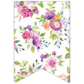 マルベリーとアイボリーのドリーム ブライダルシャワー バンティングフラッグ (第1の旗)