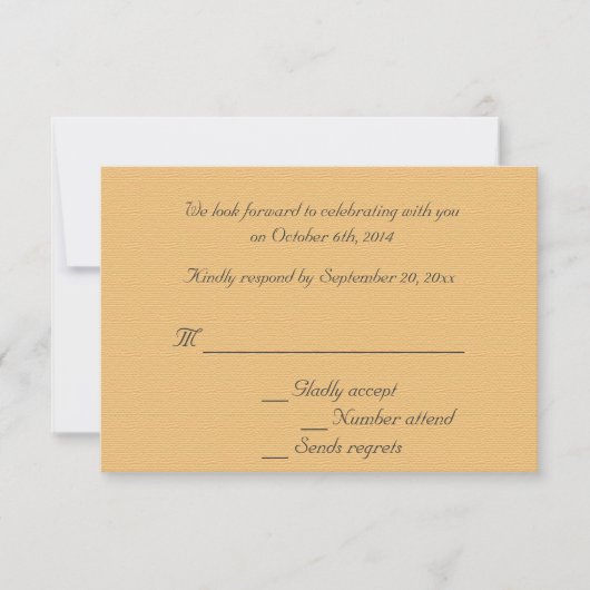 マルベリーツリーの結婚式の出欠確認の招待状 招待状 (正面)