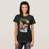 マルベーリャ スペイン海岸 レトロ旅行Tシャツ Tシャツ (正面フル)