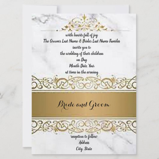 マルベ華美ル化結婚式招待状 招待状 (正面)