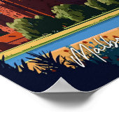 マルボルクキャッスルポーランドヴィンテージ旅行イラストレーション ポスター (角)