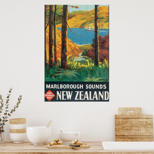 マルボローサウンドヴィンテージ旅行ポスター ポスター (キッチン)