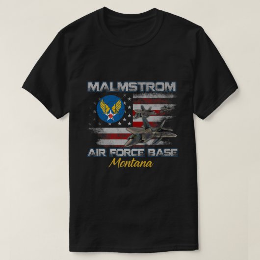 マルムストロ誇りを持ったムAFB空軍ベースモンタナMTヴェート Tシャツ (デザイン正面)