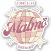 マルメスウェーデンスベリージュデコールユーロビジョン2024 シール (正面)