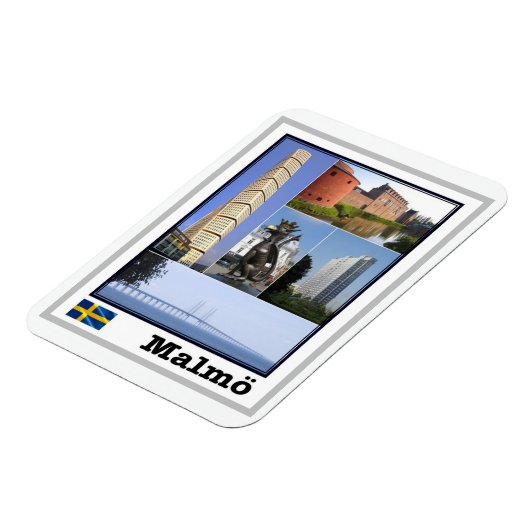 マルメ – スウェーデン – モザイク – マグネット (左側)