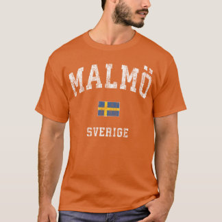 マルメ スウェーデン Sverige アスリック スポーツ 少年 Tシャツ