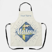 マルモスウェーデンレトロ国旗ヴィンテージムース土産 エプロン (正面)