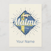 マルモスウェーデンレトロ国旗ヴィンテージムース土産 シーズンポストカード (正面)