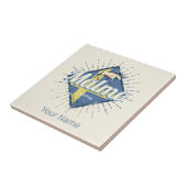 マルモスウェーデンレトロ国旗ヴィンテージムース土産 タイル (側面)