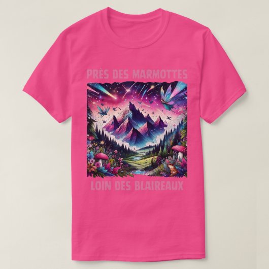 マルモットルーズデブレーロー引用砦 Tシャツ (デザイン正面)