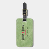 マルモリノプラスターインテリアデザイナーラゲージタグ ラゲッジタグ (正面縦)