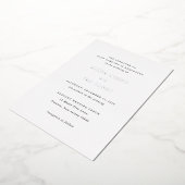 マルラクラシック結婚 箔招待状 (回転した状態)