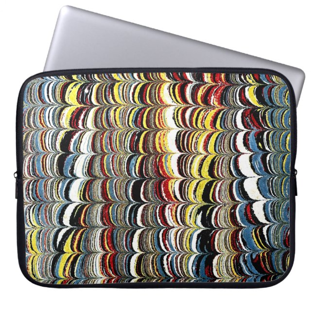 マルリカラフルービクトリアンド紙カバー ラップトップスリーブ (正面)