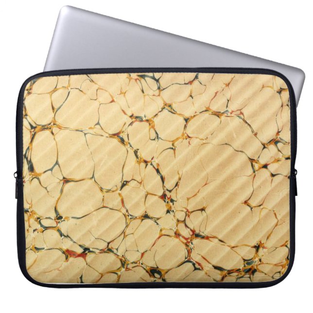 マルリカラフルービクトリアンド紙カバー ラップトップスリーブ (正面)