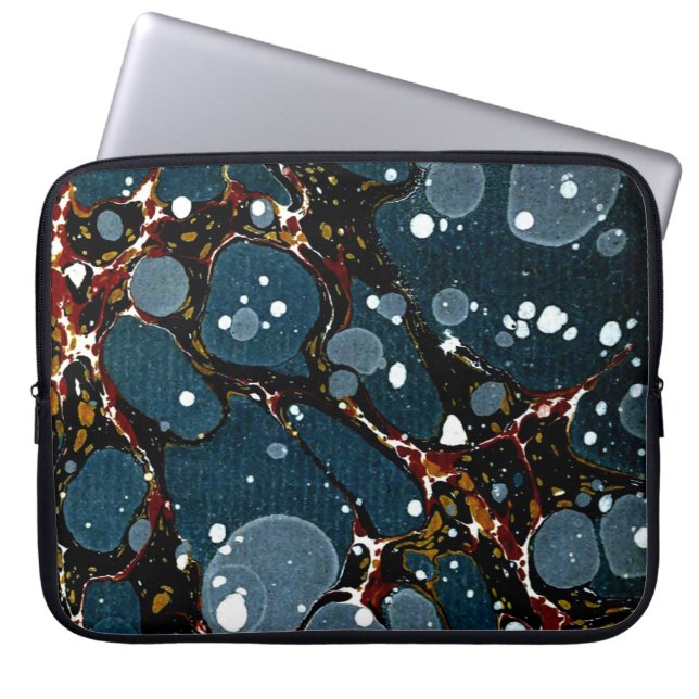 マルリカラフルービクトリアンド紙カバー ラップトップスリーブ (正面)