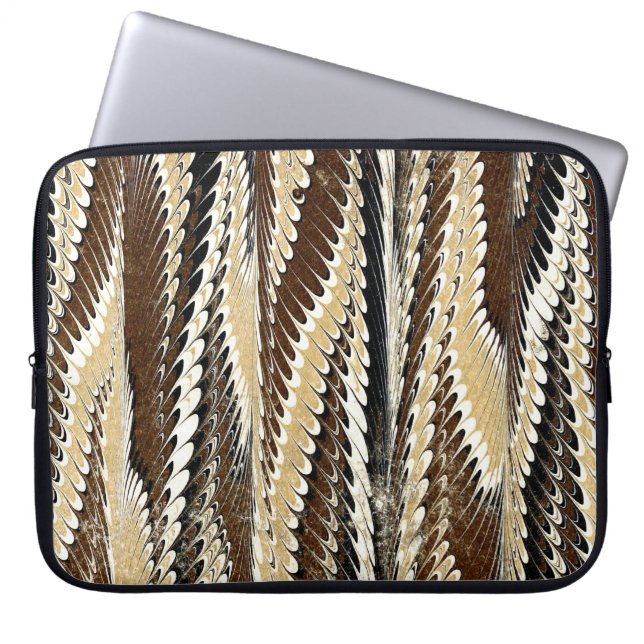 マルリカラフルービクトリアンド紙カバー ラップトップスリーブ (正面)