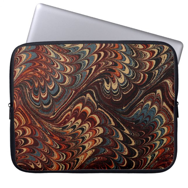 マルリカラフルービクトリアンド紙カバー ラップトップスリーブ (正面)