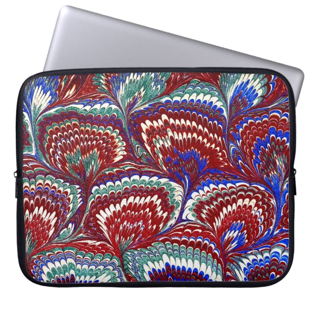 マルリカラフルービクトリアンド紙カバー ラップトップスリーブ (正面)