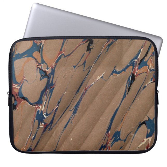 マルリカラフルービクトリアンド紙カバー ラップトップスリーブ (正面)